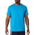 Asics Icon Short Sleeve Top - Aegean Blue/Cream